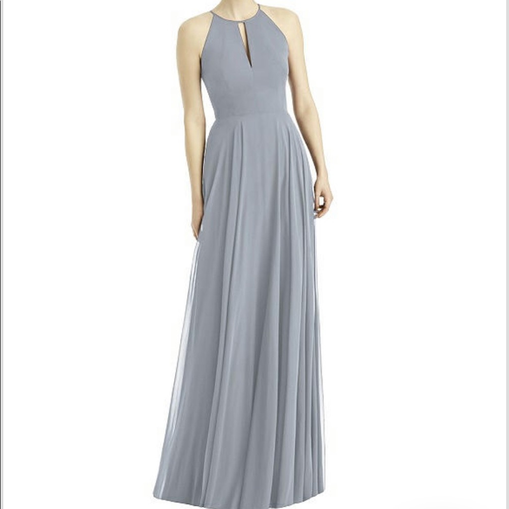 Dessy After Six Bridesmaid Style 1502 Platinum